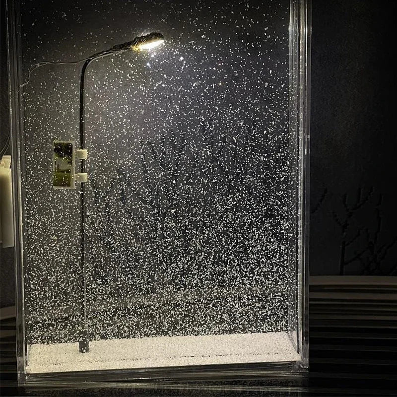 Snowy Night Street Lamp | Miniature DIY Snowfall Night Lamp